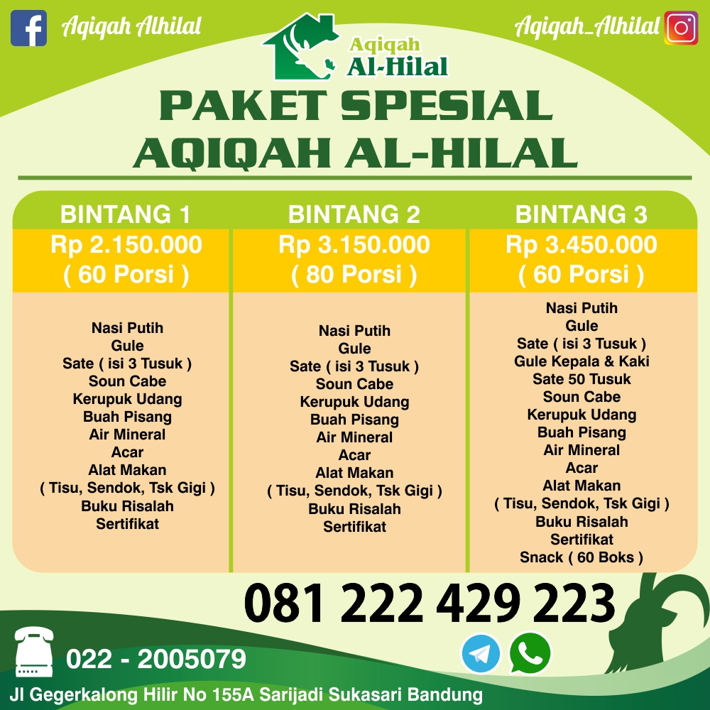 Aqiqah Bandung, Aqiqah Cimahi