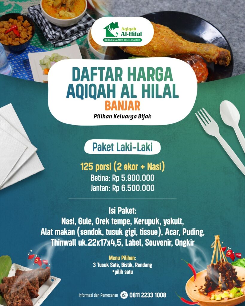 Jasa Aqiqah Banjar Al Hilal: Paket Aqiqah Bersertifikat MUI Jasa Aqiqah Banjar Al Hilal: Paket Aqiqah Bersertifikat MUI