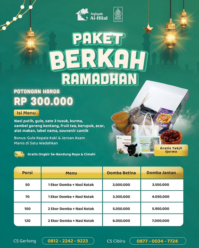 Promo Ramadan Aqiqah Bandung 2026: Diskon 20% + Bonus Melimpah!